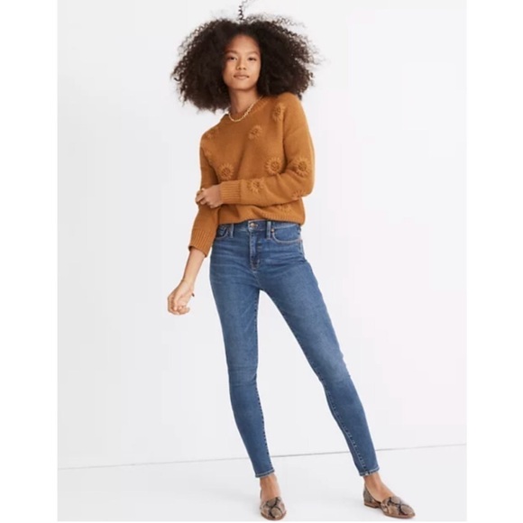 Madewell 10" High-Rise Skinny Jeans in Wendover Wash: TENCEL™ Denim Edition - Picture 1 of 9